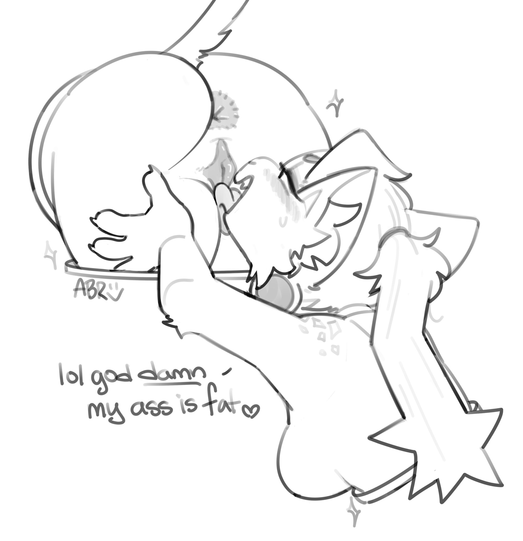 abigrock, autocunnilingus, furry, licking own pussy, licking pussy, now you're thinking with portals, portal, portal (object), portal masturbation