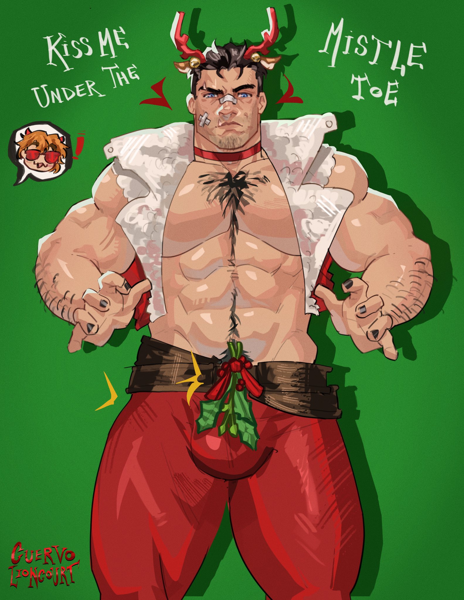 bara, bulge, cuervolioncourt, daredevil, daredevil (marvel rivals), daredevil (not daredevil), gay, male, male only, marvel, marvel rivals, matt murdock, muscular, muscular male, punisher (francis castle), punisher (marvel rivals)
