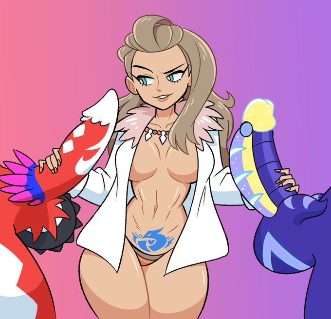 anthro ass big_ass big_penis double_handjob female goopabloopa goopbloop goopygear handjob koraidon miraidon nintendo orange_panties panties paradox_pokemon penis penis_grab penis_out penis_size_difference pokémon_(species) pokemon pokemon_professor pokemon_sv pokephilia professor_sada_(pokemon) pubic_tattoo scalie tattoo thick_thighs thighs