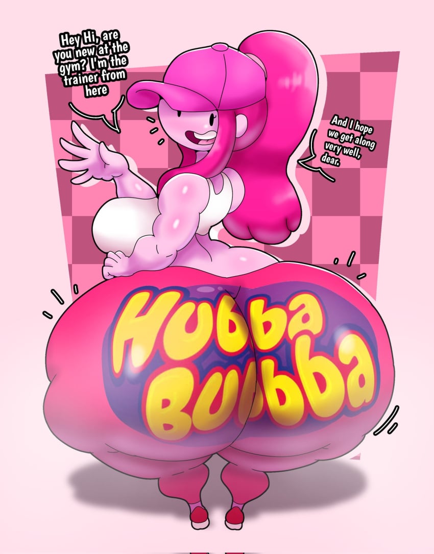 1girls, 2025, 2d, 5 fingers, absurd res, adventure time, ass, back view, big ass, bubble ass, bubble butt, cap, clothed, clothing, colored, crop top, dialogue, digital drawing (artwork), digital media (artwork), english text, fat ass, female, female only, footwear, full color, fully clothed, gigantic ass, hi res, hourglass figure, hubba bubba, hubba bubba bubble butt, huge ass, huge hips, humanoid, long hair, looking at viewer, looking back, looking back at viewer, no penetration, novelty pants, open mouth, pants, pink body, pink hair, pink pants, princess bubblegum, rear view, smile, solo, solo female, speech bubble, talking, talking to viewer, teeth, text, thedeathcrow05, tight clothing, tight pants, tongue, voluptuous, white crop top, white shirt, wide hips