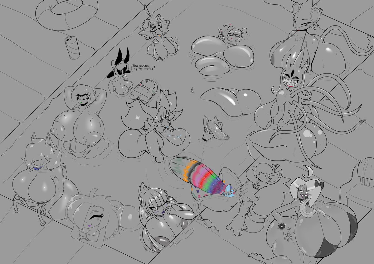 hyper, hyper penis, lady leofel, lewnoli, libby (tasteofchoklit), lipstick mark, lipstick on balls, lipstick on face, lipstick on penis, lover (coldfrontvelvet), omegabrawl, pokebraix, pool, r-mk, rainbow party, redmoon83, roxy (omegabrawl), savourysausages, spoodydood, srgreja (artist), tasteofchoklit, thenameisradio, theshewiff