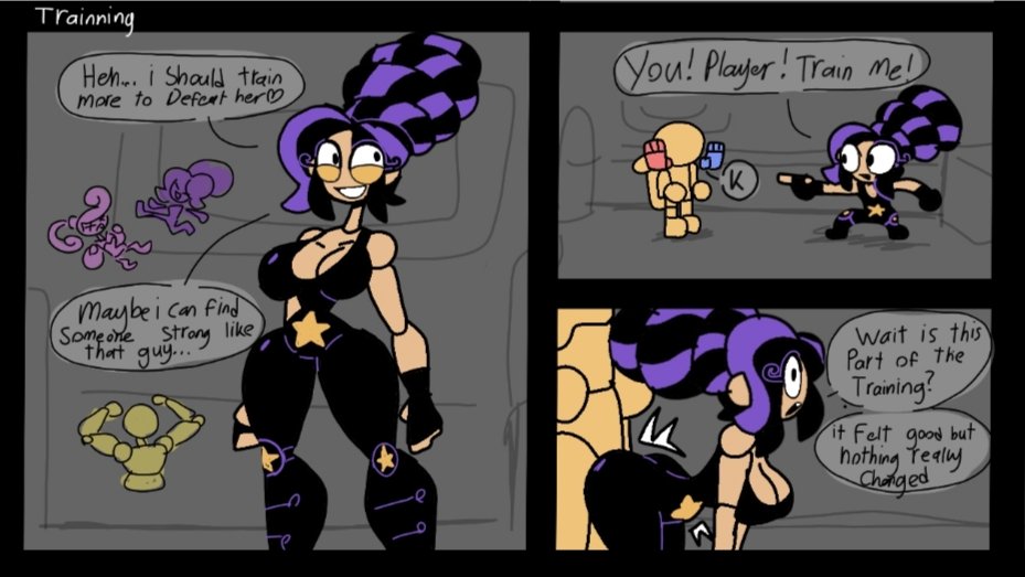 1boy, 1girls, 2026, 2026s, 2d, 2d (artwork), 2d artwork, 4 fingers, alexonjaychara, animate inanimate, big ass, big breasts, big butt, big thighs, black eyes, braid, braided hair, braided ponytail, breasts, butcher (poppy playtime), curvy, curvy female, curvy figure, digital art, digital drawing, digital drawing (artwork), digital media, digital media (artwork), digital painting, digital painting (artwork), doll, doll girl, doll joints, duo, english, english text, eyelashes, faceless human, faceless male, female, female focus, fingers, frottage, frottage through clothing, frotting, hair, human, human male, humanoid, humanoid female, inanimate animate, leotard, lily lovebraids, living toy, long hair, long purple hair, male, male/female, mascot horror, mob entertainment, mob games, no penetration, noseless, not furry, player (poppy playtime), ponytail, ponytail (hair), ponytail female, poppy playtime, poppy playtime (chapter 5), protagonist (poppy playtime), purple hair, smile, smiling, thick, thick ass, thick butt, thick hips, thick legs, thick thighs, unseen character, unseen male face, video games, wide hips