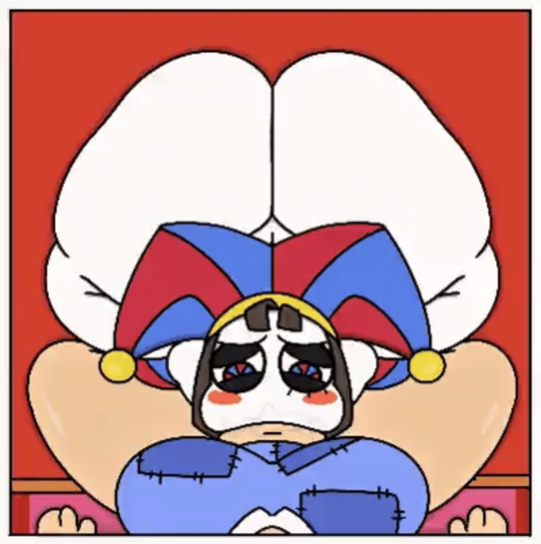 1:1, 1futa, 1futa1girl, 1girl1futa, 1girls, 2d, animated, animated gif, ass, ass bigger than head, ass bigger than torso, ass focus, balls, big balls, big breasts, big cock, big penis, blush, breasts, bubble ass, bubble butt, butt bigger than body, butt bigger than head, butt bigger than torso, butt focus, cock, edited, female, female focus, futa on female, futa only, futa pov, futa/female, futanari, gif, huge cock, hyper cock, hyper penis, jester, jester girl, jester hat, jester outfit, looking down, loop, looping animation, low quality, low res, lowres, massive cock, massive penis, oral, oral penetration, oral sex, penis, penis in mouth, perfect loop, plushie, plushophilia, pomni, pomni (tadc), pomni (the amazing digital circus), pov, pov sex, ragatha, ragatha (tadc), ragatha (the amazing digital circus), red background, simple background, tadc, tagme, the amazing digital circus, theslashfive, veiny penis, white skin, white skinned female