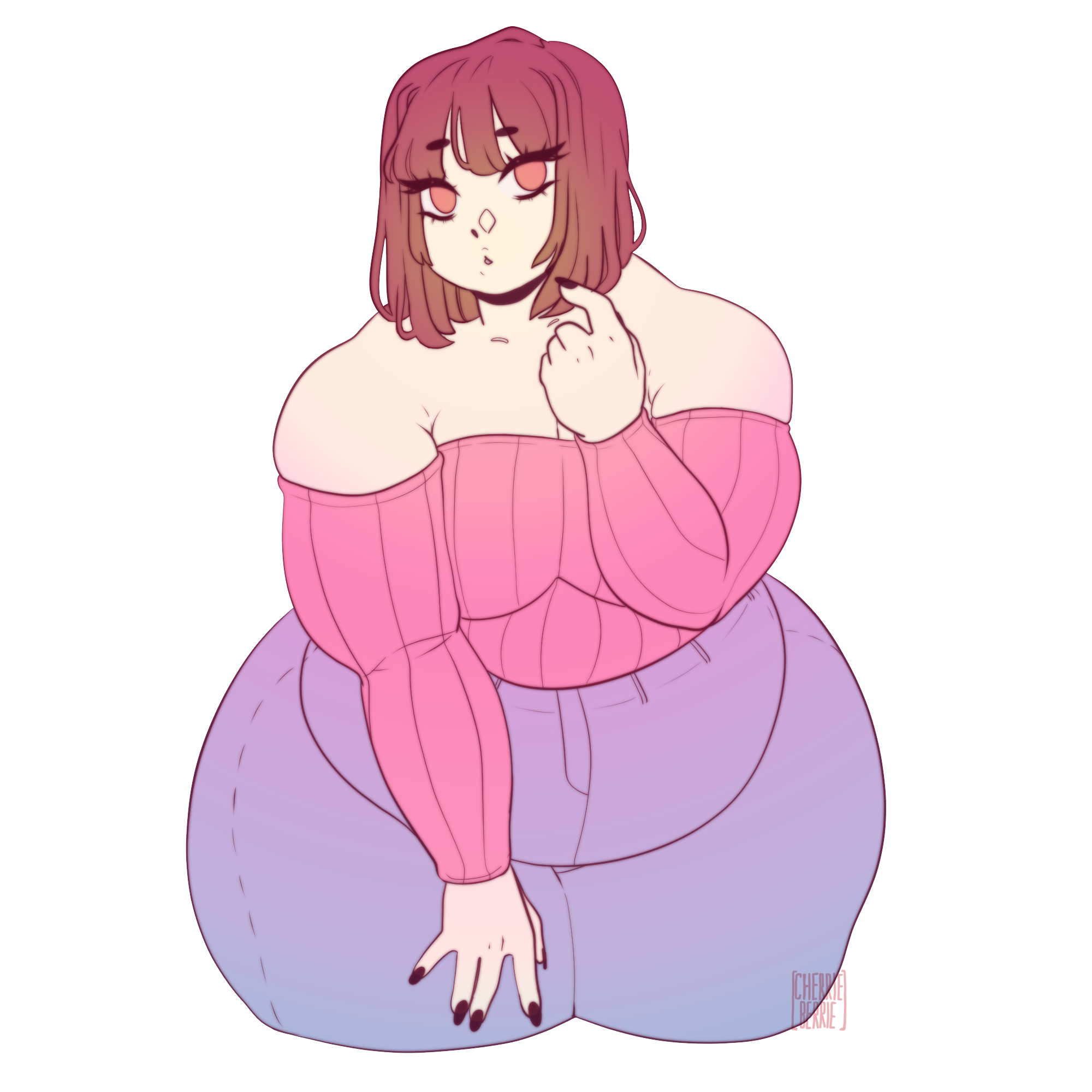 bbw, big ass, big belly, big breasts, big butt, big hips, big thighs, cherbit, fat, fat arms, fat belly, fat female, huge ass, huge belly, huge butt, huge hips, huge thighs, jeans, massive hips, massive thighs, nail polish, nails, obese, obese female, overweight, overweight female, short hair, solo female, ssbbw, sweater, thick thighs, voluptuous, wide hips