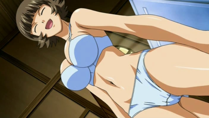 bra cap chouhi_ekitoku closed_eyes ikkitousen lingerie panties tagme white_bra white_panties