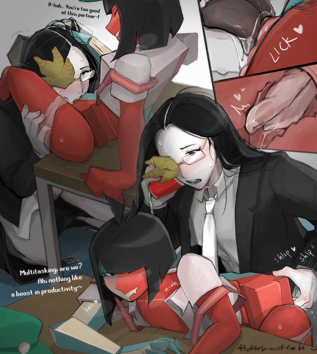2girls, coral glasses, dream bbq, ena, ena (dream bbq), ena (series), female, fingering, fingering partner, fingering pussy, fluffehhhhh, fluffehwuffeh, yuri