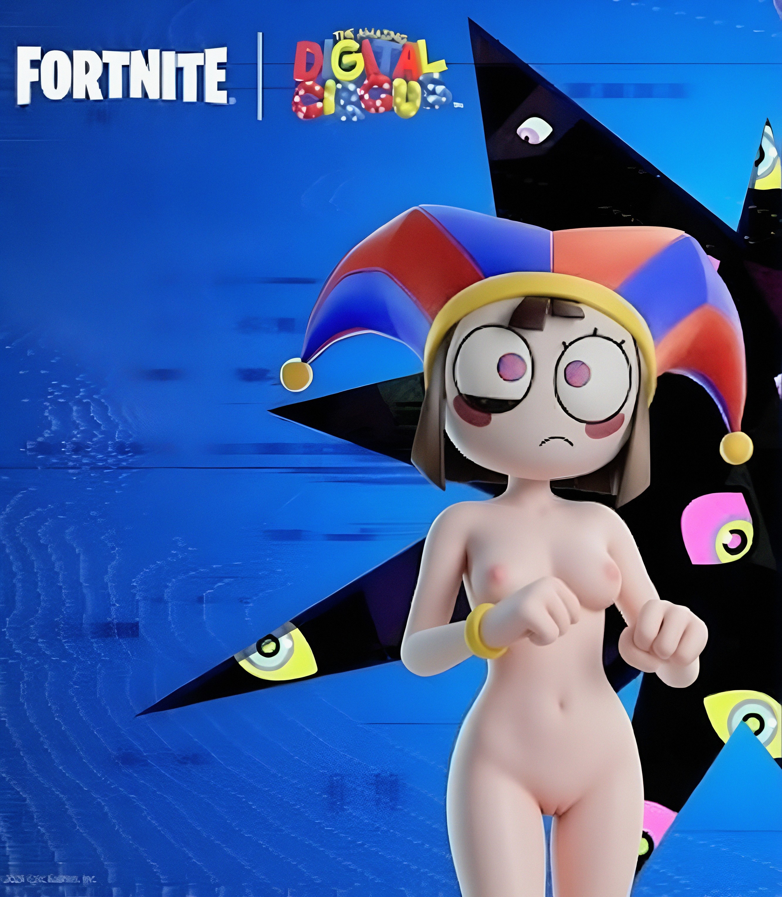 ai assisted, ai generated, edit, epic games, fortnite, fortnite: battle royale, glitch productions, gooseworx, pomni, pomni (the amazing digital circus), tagme, the amazing digital circus