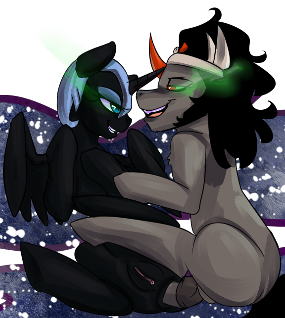 alicorn anal anal_sex balls black_hair blue_eyes crown ct equine female friendship_is_magic glowing_eyes hair horn horse horsecock king_sombra_(mlp) male my_little_pony nightmare_moon_(mlp) open_mouth penetration penis pony princess_luna_(mlp) pussy red_eyes unicorn wings