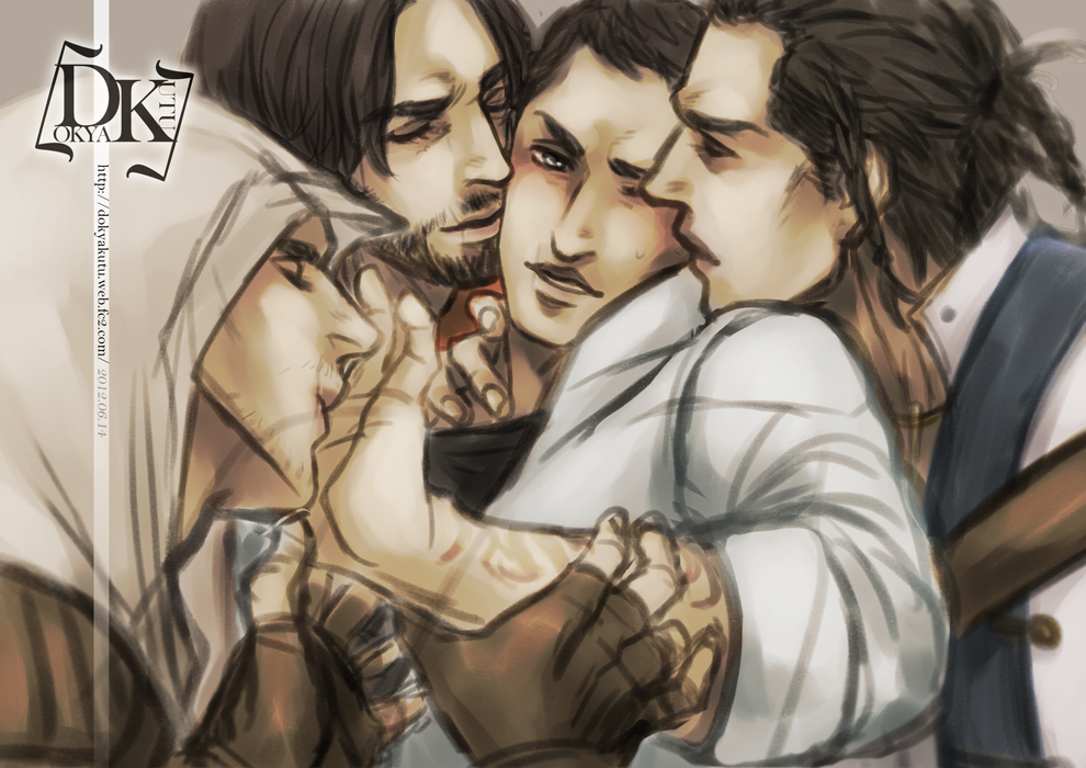 4boys altair_ibn_la-ahad assassin's_creed assassin's_creed:_brotherhood assassin's_creed:_revelations assassin's_creed_(series) assassin's_creed_ii assassin's_creed_iii connor_kenway desmond_miles ezio_auditore_da_firenze gay human male male_only multiple_males time_paradox ubisoft yaoi