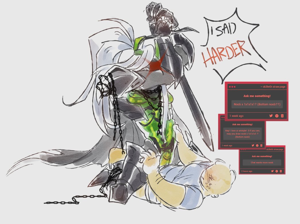 1x1x1x1 1x1x1x1_(forsaken) armour betrayed_1x1x1x1 blush forsaken_(roblox) noob_(forsaken) pointing_weapon request sk3let0r strawpage_request sword_pointing vaginal_penetration vaginal_sex white_hair
