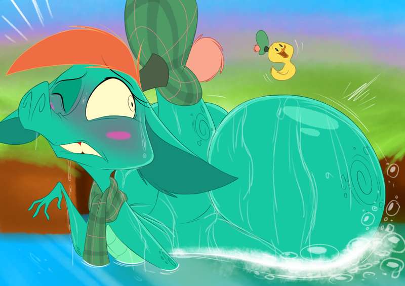 ass big_ass butt disney huge_ass huge_butt loch_ness_monster nessie nessie_(disney) rubber_duck scalie silentjack8 tagme the_ballad_of_nessie