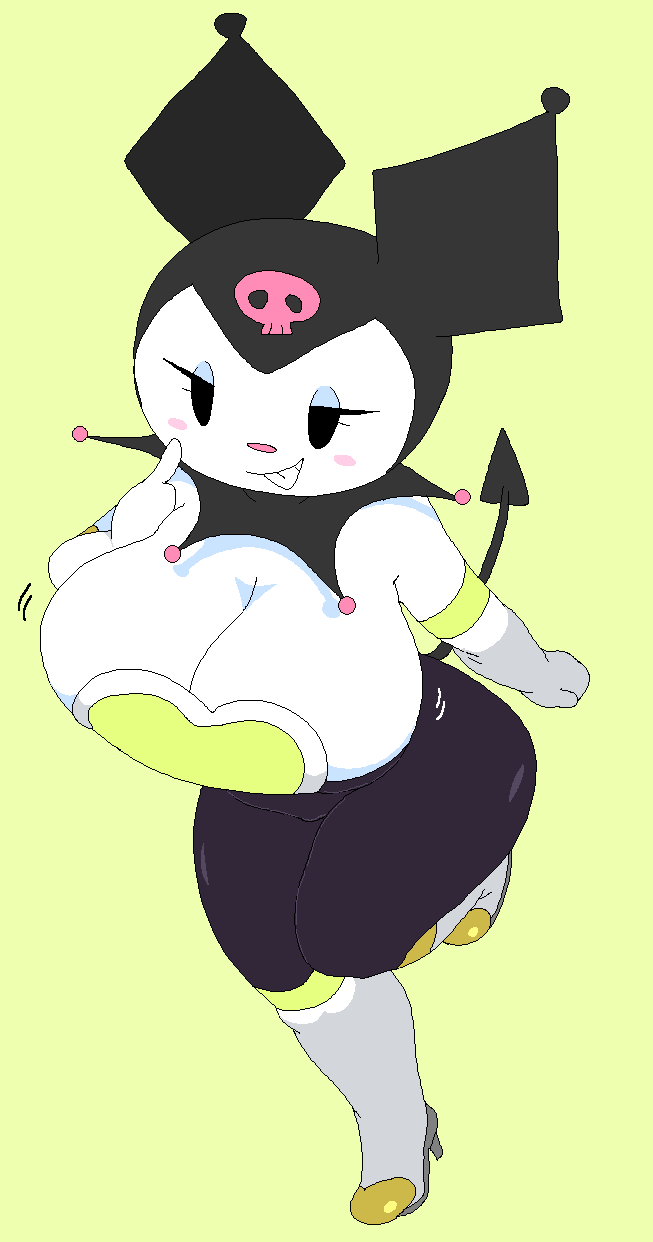 breasts cassettedream cosplay dream-cassette female hoshime kuromi rouge_the_bat_(cosplay) sanrio