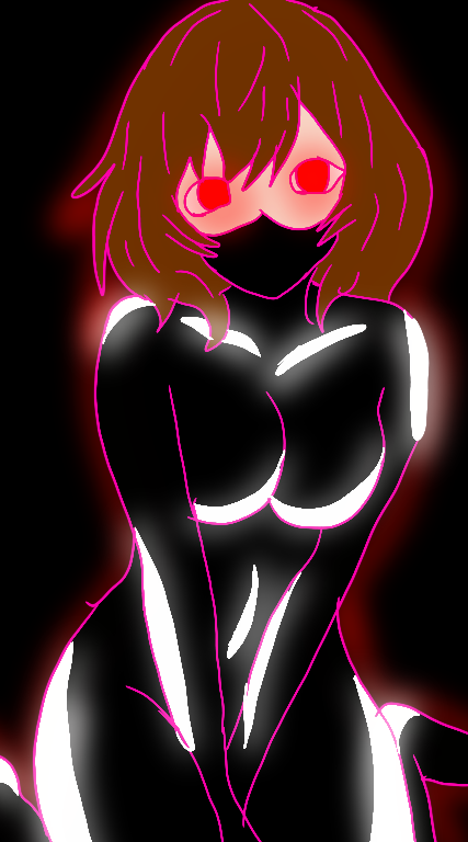 1girls 2d big_breasts brainwashing breasts chara crackpro drone drone_suit droneification female female_only female_submissive hypnosis latex latex_suit mind_break mind_control solo undertale undertale_(series)