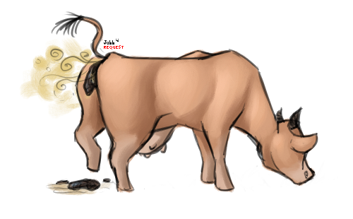 2019 black_tail_tip bovid bovine brown_body brown_tail casual_pooping cattle dipstick_tail fart fart_cloud fart_fetish feces female feral grazing head_down jubb low_res mammal markings pooping_on_floor raised_leg raised_tail scat signature solo tail tail_markings teats udders