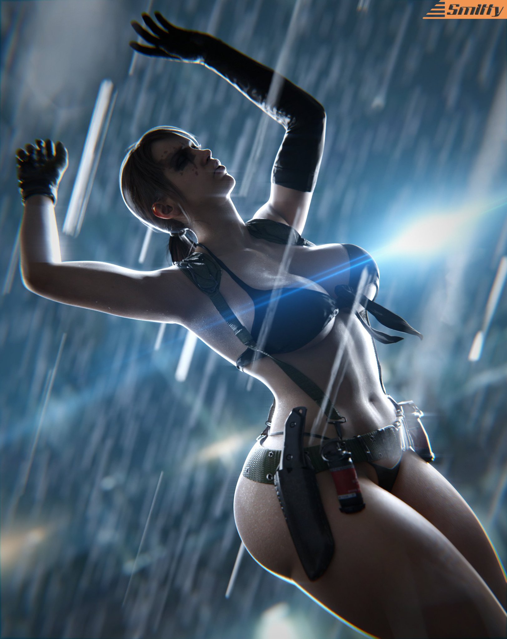 1girls, 3d, ass, athletic, athletic female, big breasts, breasts, brown hair, bust, busty, chest, curvaceous, curvy, curvy female, curvy figure, female, fit, fit female, hips, hourglass figure, huge breasts, human, kojima productions, konami, large breasts, legs, light skin, light-skinned female, mature, mature female, metal gear, metal gear solid, metal gear solid v, quiet (metal gear), slim waist, smitty34, thick, thick ass, thick hips, thick legs, thick thighs, thighs, top heavy, voluptuous, voluptuous female, waist, wide hips