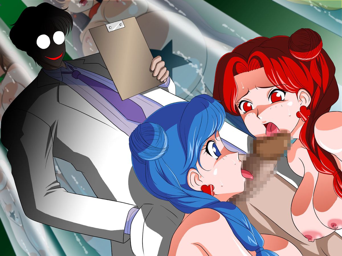 2girls big_breasts bishoujo_senshi_sailor_moon blue_hair breasts censored clothing cyprine death_busters dr._tomoe fellatio female glamour_works glasses human large_breasts licking_penis long_hair makoto_kino male nipples nude_female oral_sex pale-skinned_female pale_skin penis pimp ptilol red_hair rei_hino sailor_jupiter sailor_mars straight tagme teamwork threesome tongue_out villainess