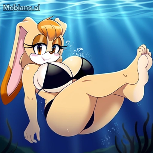 1girls 2024 2d 2d_(artwork) ai_generated anthro barefoot big_breasts bikini black_bikini black_swimsuit blue_background breasts brown_eyes brown_hair cartoolover cleavage feet female freediving furry huge_breasts looking_at_viewer mature_female milf mobians.ai ocean png rabbit sea sega solo sonic_(series) sonic_the_hedgehog_(series) swimming swimsuit underwater vanilla_the_rabbit water