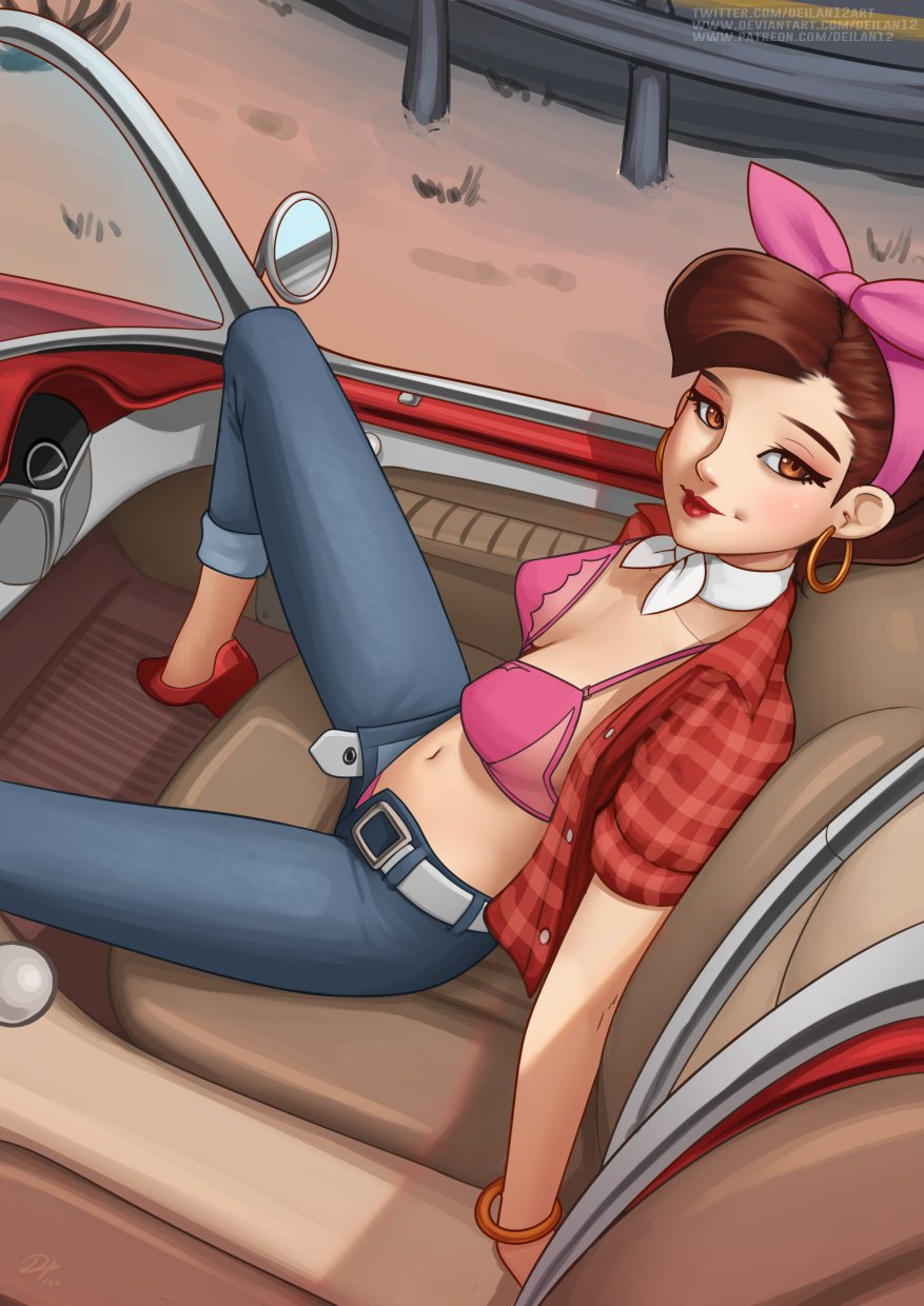 1girls, 3d, alternate costume, areolae, asian, bandana, big breasts, bikini, blender, blizzard entertainment, breasts, brown eyes, brown hair, car, checkered shirt, cleavage, coffee mug, cruiser d.va, cute, d.va, deilan12, egirl, eye contact, eyelashes, eyeliner, female, female only, flannel, fringe, hairband, hoop earrings, imminent sex, inviting to sex, large breasts, legs open, light skin, lingerie, long hair, looking at viewer, naughty face, neck ribbon, nipples, open shirt, overwatch, overwatch 2, overwatch league, pale skin, ponytail, pov, red lipstick, ribbon, shirt, skinny, slim, solo, tied hair, video games