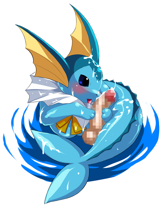 blue_eyes cum cum_on_face eeveelution interspecies nintendo penis pokémon_(species) pokemon pokemon_(species) pokephilia tagme tail tongue tongue_out vaporeon water wkar