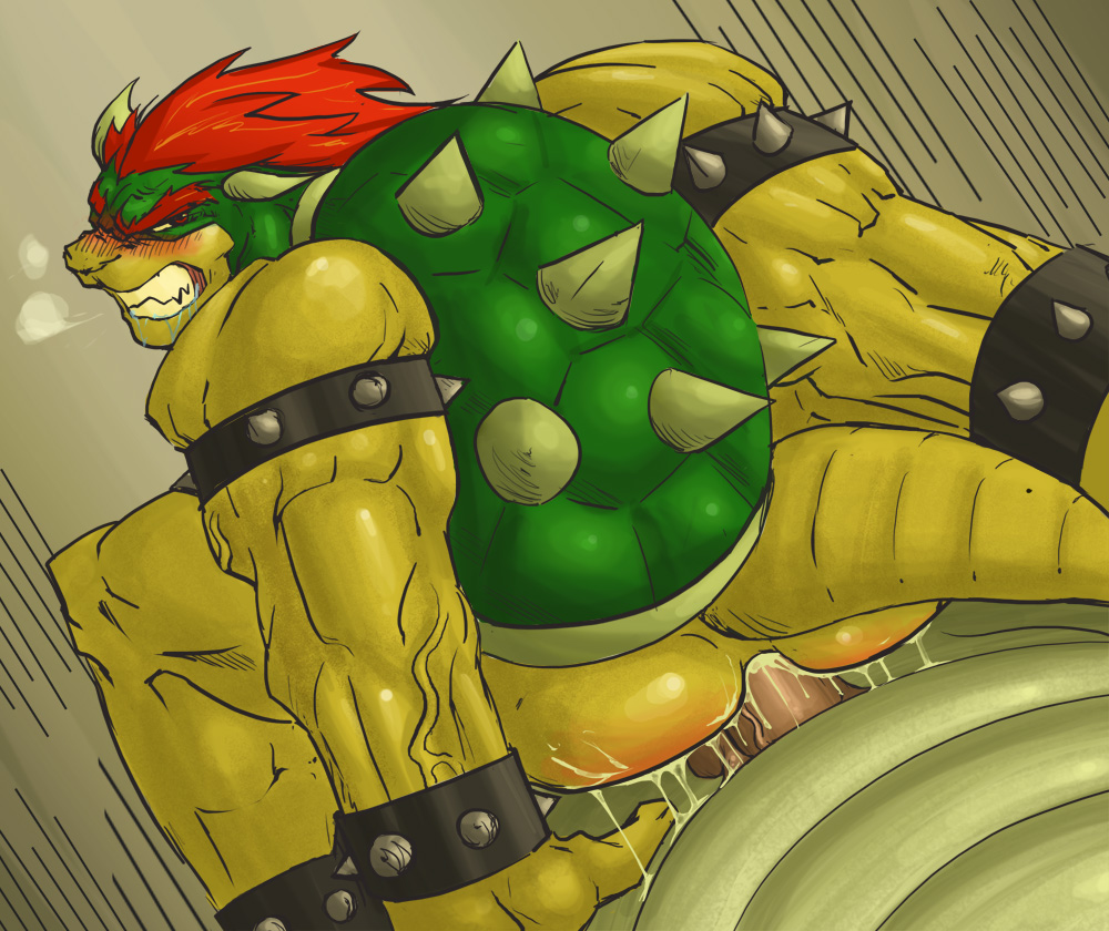 anal bara bowser furry gay green_shell horns hotcha king koopa male male_only mario_(series) multiple_males nintendo no_humans scalie shell spiky_shell yaoi