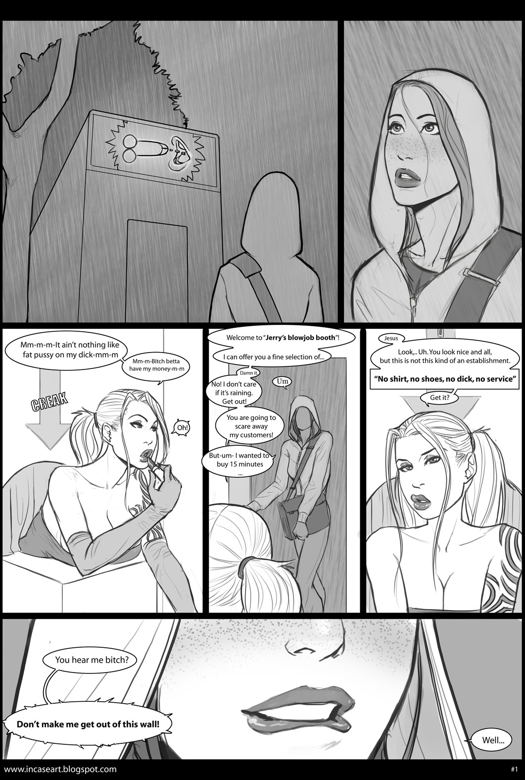 ass, comic, fellatio, female, female on futa, freckles, futa on female, futanari, human, incase, intersex, kissing, large penis, licking, oral, penis, uncensored