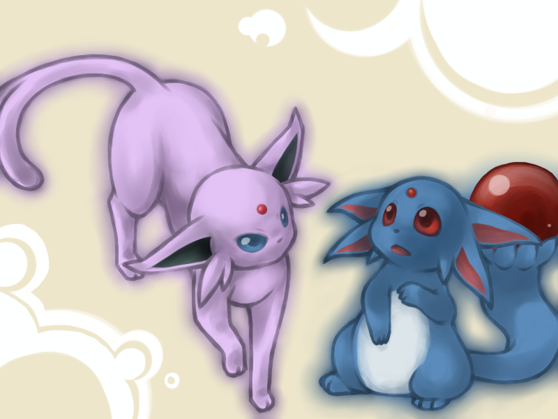 blue_eyes crossover eeveelution espeon feral nintendo open_mouth pokemon pokemon_(species) purple_fur red_eyes ruby_carbuncle tagme video_games yu-gi-oh!