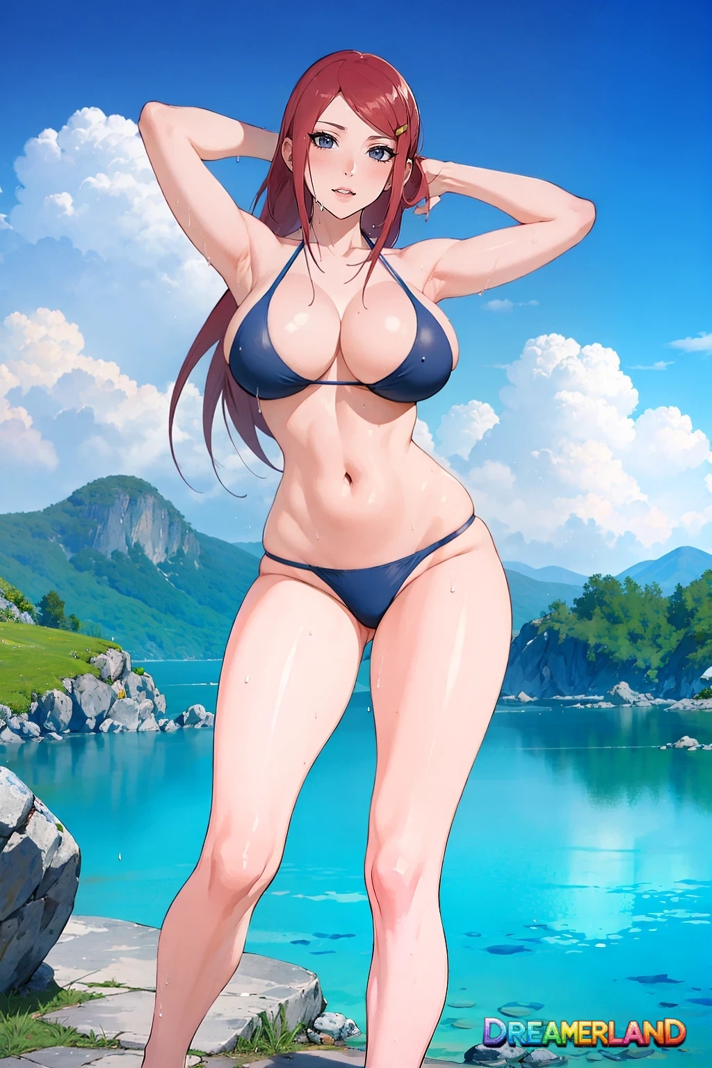 ai_generated big_breasts bikini naruto naruto_shippuden uzumaki_kushina