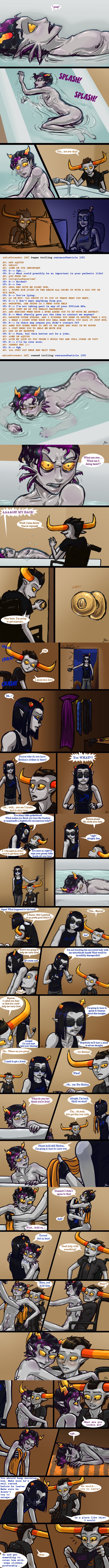 biiguru comic equius_zahhak eridan_ampora homestuck horns male_only tavros_nitram