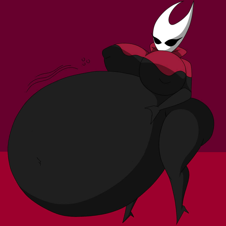 exposed breasts, exposed nipples, hollow knight, hollow knight (franchise), hollow knight: silksong, hornet, hornet (hollow knight), hyper, hyper belly, hyper breasts, vore, vore belly