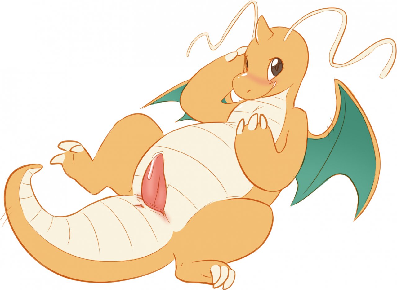 1boy claws cum dragonite maim male male_only nintendo penis plain_background pokemon pokemon_(species) solo video_games white_background wings