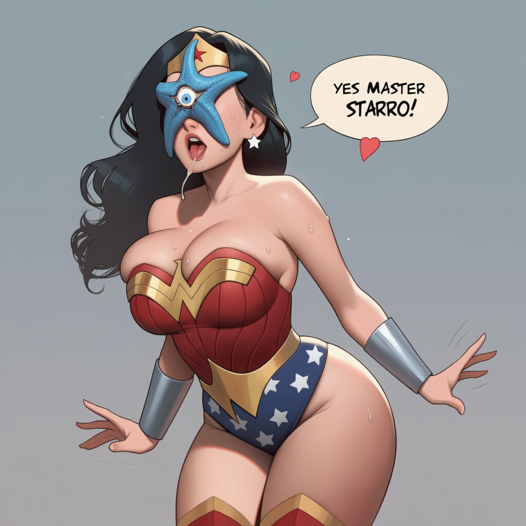 1girls, ai generated, ass, big ass, brainwashed, brainwashing, breasts, child bearing hips, corrupted, corruption, curvaceous, curvaceous ass, curvaceous body, curvaceous female, curvaceous figure, curvaceous hips, curvaceous thighs, curvy, curvy body, curvy female, curvy figure, curvy hips, curvy thighs, dark hair, dc, dc comics, female, female focus, hypnosis, hypnotic eyes, hypnotized, large ass, large breasts, mind control, personality change, phophopho, phophopho (artist), sexy pose, starro, superheroine, thick, thick ass, thick butt, thick hips, thick legs, voluptuous, voluptuous female, waifu, wonder woman, wonder woman (series)