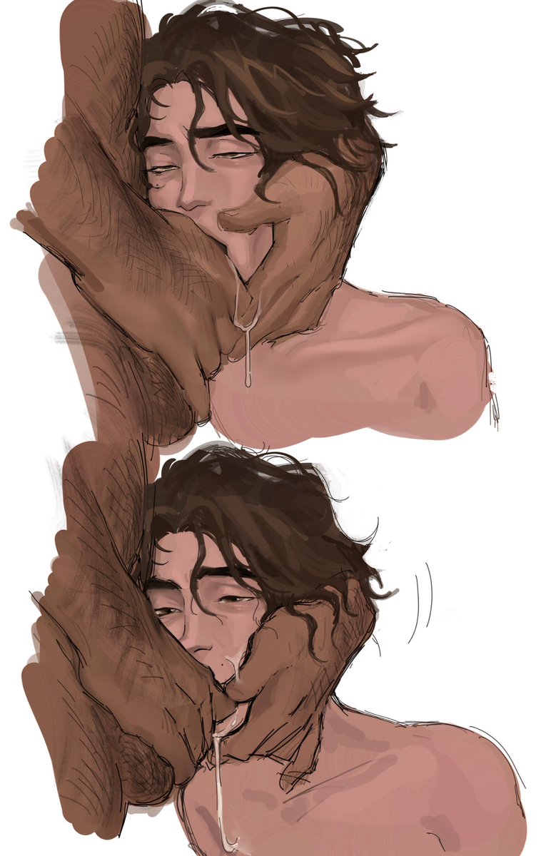 all the way to the base, arcane, arcane jayce, arcane viktor, blowjob, blowjob face, brown eyes, brown hair, cum, cum in mouth, cum on face, deepthroat, face fucking, facefuck, faceless, faceless male, gay sex, irrumatio, jayce, jayce talis, league of legends, male, male sub, mouth full of cock, oral, oral sex, penis, twink, video game character, video games, viktor (league of legends), yaoi