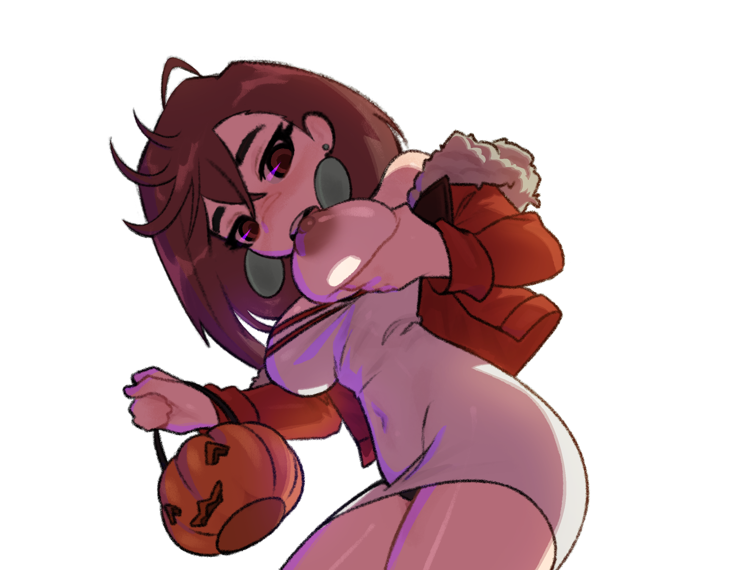 1girls, ayase momo, brown hair, brown-haired female, dandadan, female, gurumo, tagme