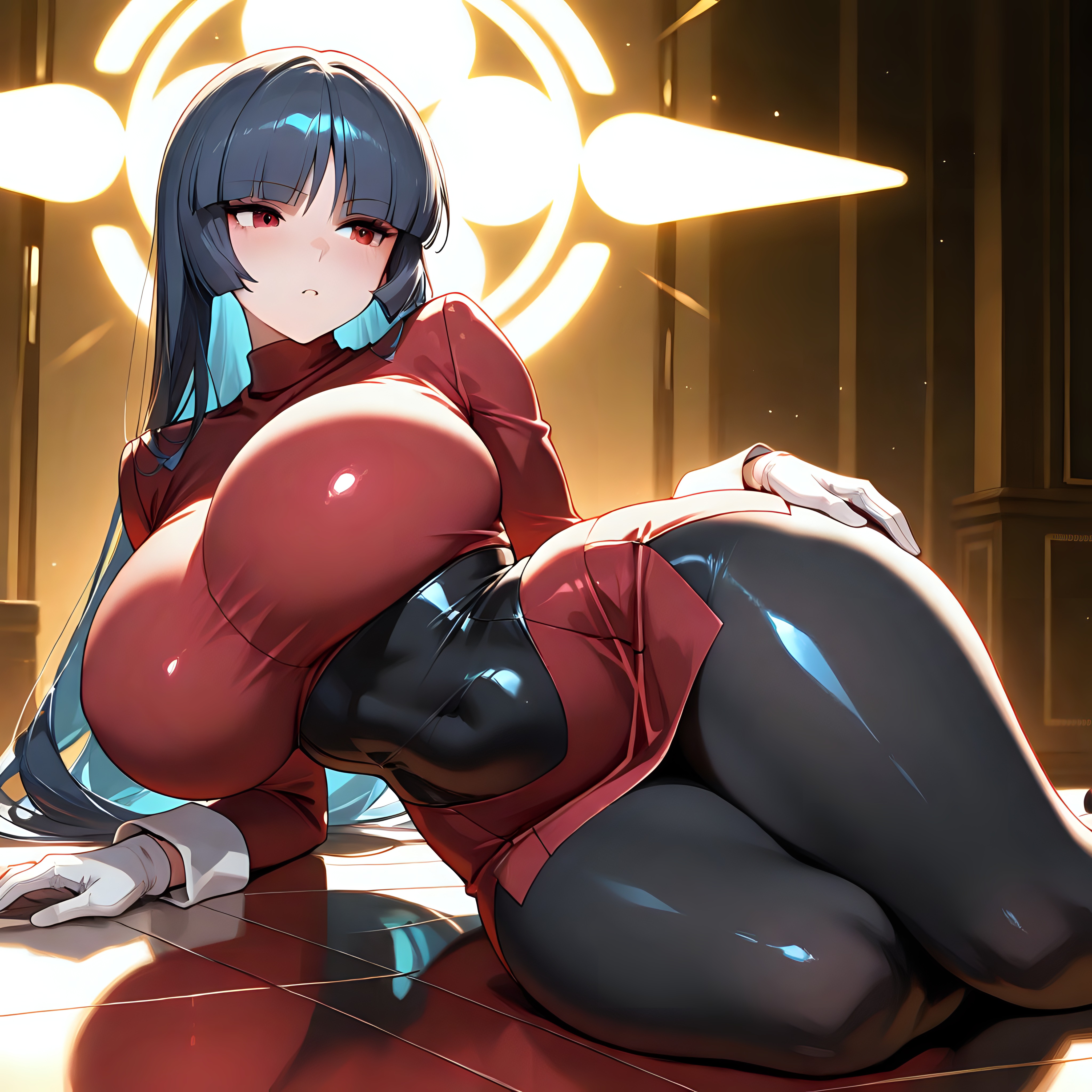 ai generated, ass, big ass, big breasts, breasts, female, large breasts, lokito778, pokemon, sabrina (pokemon), thick ass, thick thighs, thighs