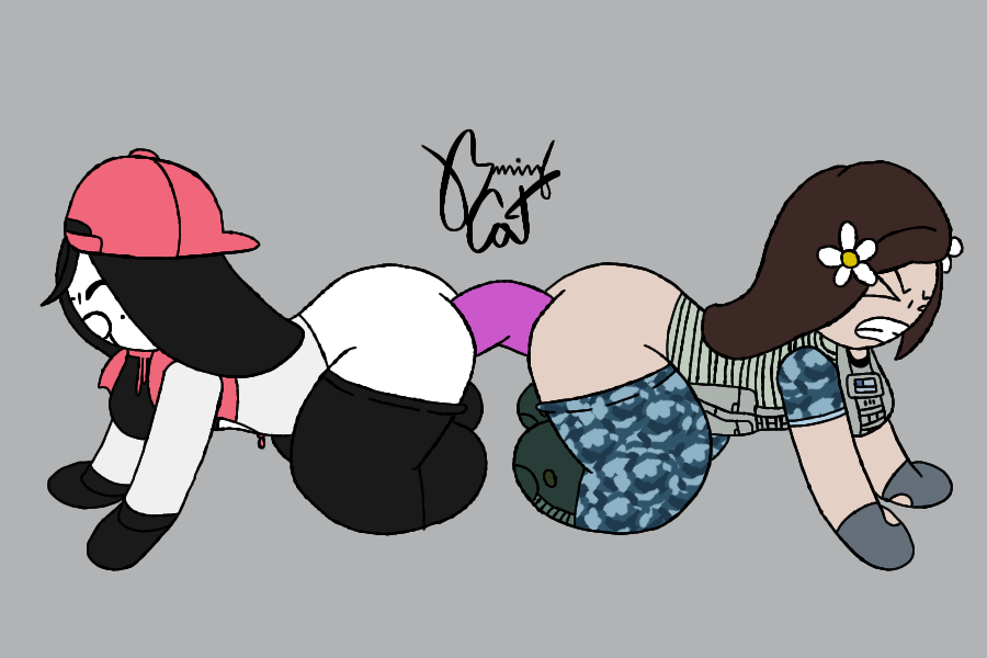 2girls, anal, anal masturbation, anal sex, ass to ass, black eyes, black hair, brown hair, burningcat80, chibi, double dildo, female, forsaken (roblox), hat, inspired by, military, military girl, military uniform, molly (the last guest), roblox, roblox game, robloxian, self upload, tagme, the last guest, vanity slasher, white skin, yi xi (synthesizer v), yuri