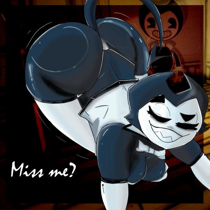 1girls, ass, ass up, bendy, bendy and the ink machine, bent over, big ass, big butt, black body, black eyes, bowtie, darling (cally3d), demon, demon girl, demon horns, demon tail, female, female focus, gloves, jacket, jackrayner, long gloves, looking at viewer, rule 63, seductive, seductive look, sharp teeth, solo, solo female, solo focus, south shaed (dreams come true studio), stockings, tail, thong, white clothing, white gloves, white panties, white stockings, white thong
