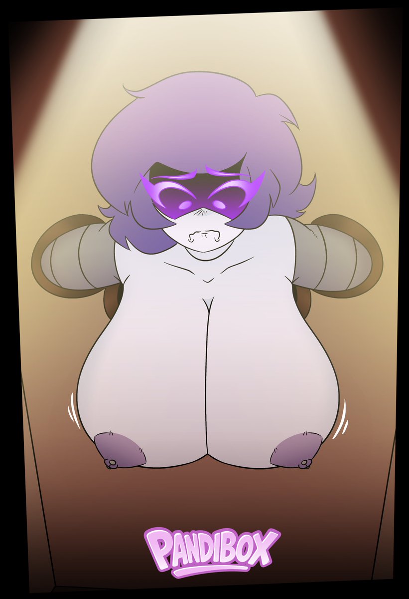 1girls, beanie, beanie hat, boob focus, boobs, breasts, female, female focus, female only, grey hair, huge boobs, huge breasts, murder drones, pandibox, robot, robot girl, robot humanoid, uzi (murder drones), uzi doorman