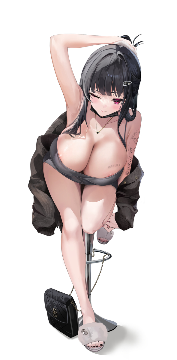 1girls ai_generated ai_hands big_breasts blush breasts cleavage clothed clothing female female_focus female_only hido_(cherryhido) tagme tagme_(character) tagme_(series)