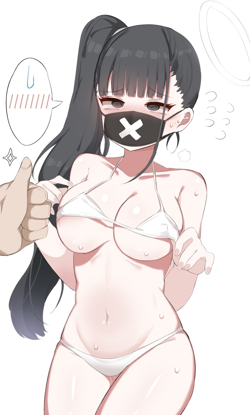 black hair, blue archive, sebikini, sex, sukeban (smg) (blue archive)