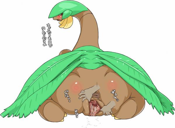 anus blush color dripping female from_behind fruit human interspecies japanese_text leaking male nezumi nintendo pokemon pokemon_rse pokephilia pussy pussy_juice spread_pussy translation_request tropius wet wet_pussy