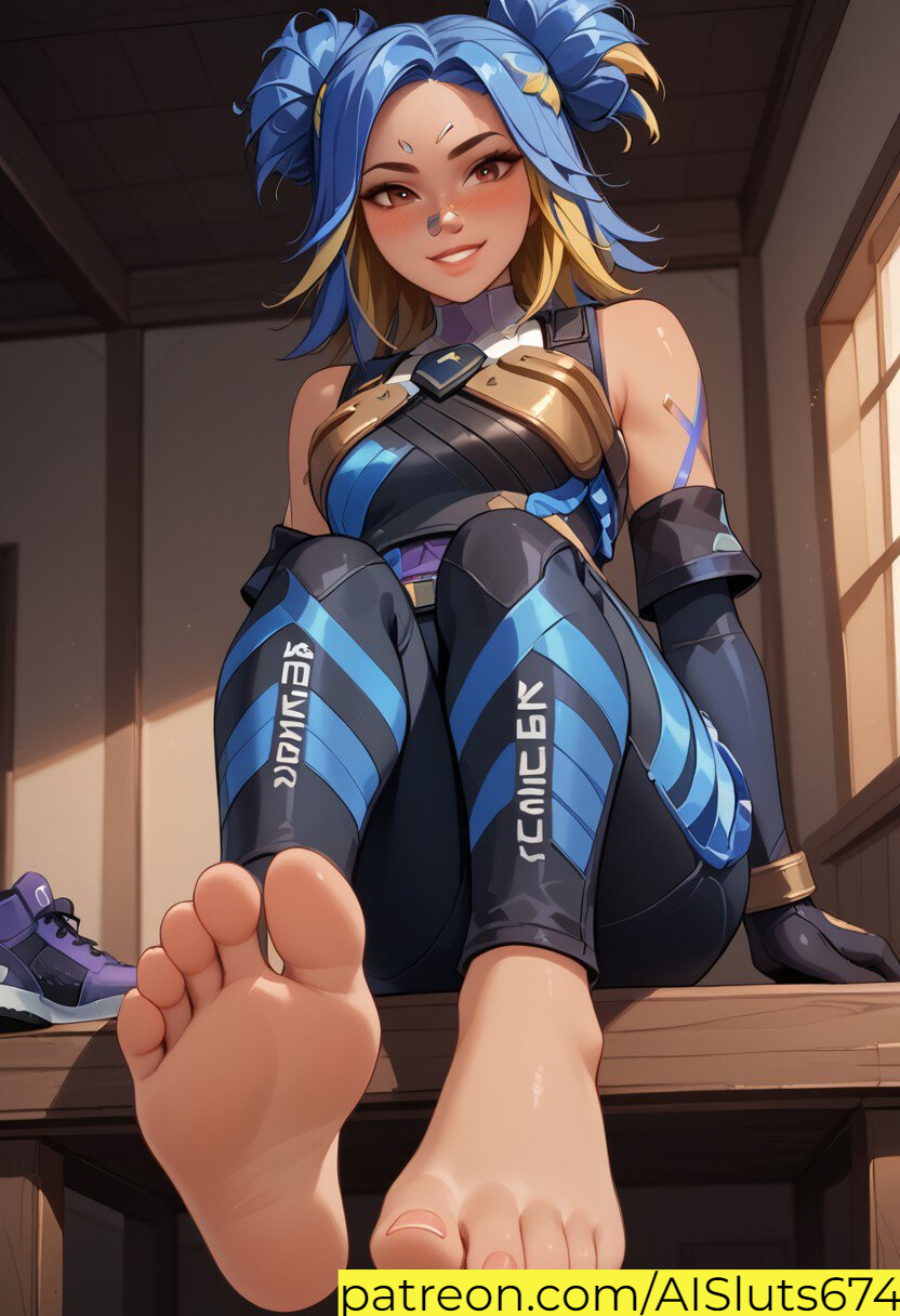 ai_generated ai_sluts feet foot_fetish neon_(valorant) riot_games sole_female soles valorant