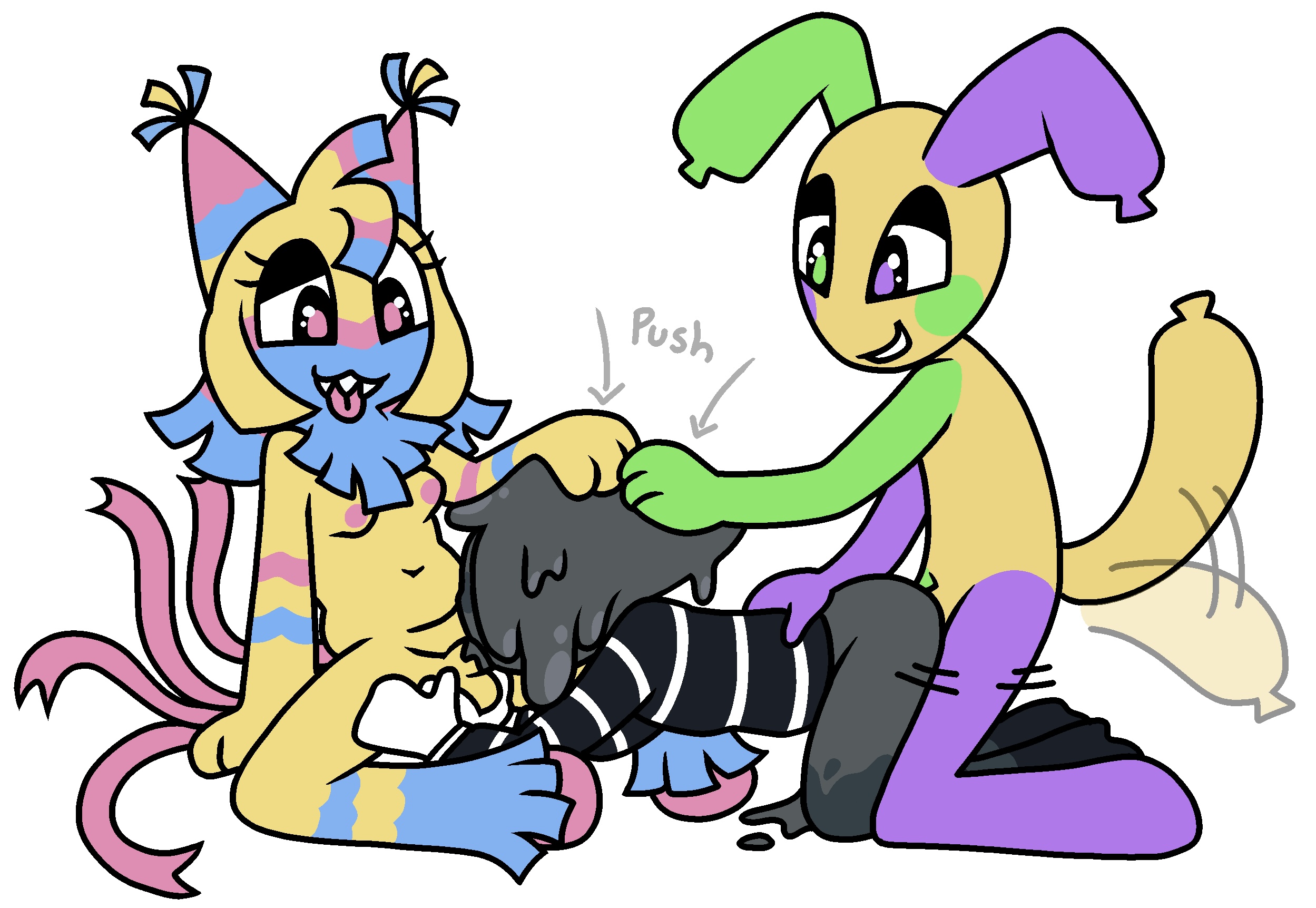 1futa, 2boys, blot (dandy's world), blowjob, dandy's world, dick sucking, dickgirl, futa on male, futanari, gay, i love trans women, intersex, looey (dandy's world), male, penis, silentmime, threesome, trans woman, transgender, woundedwitch, yatta (dandy's world)