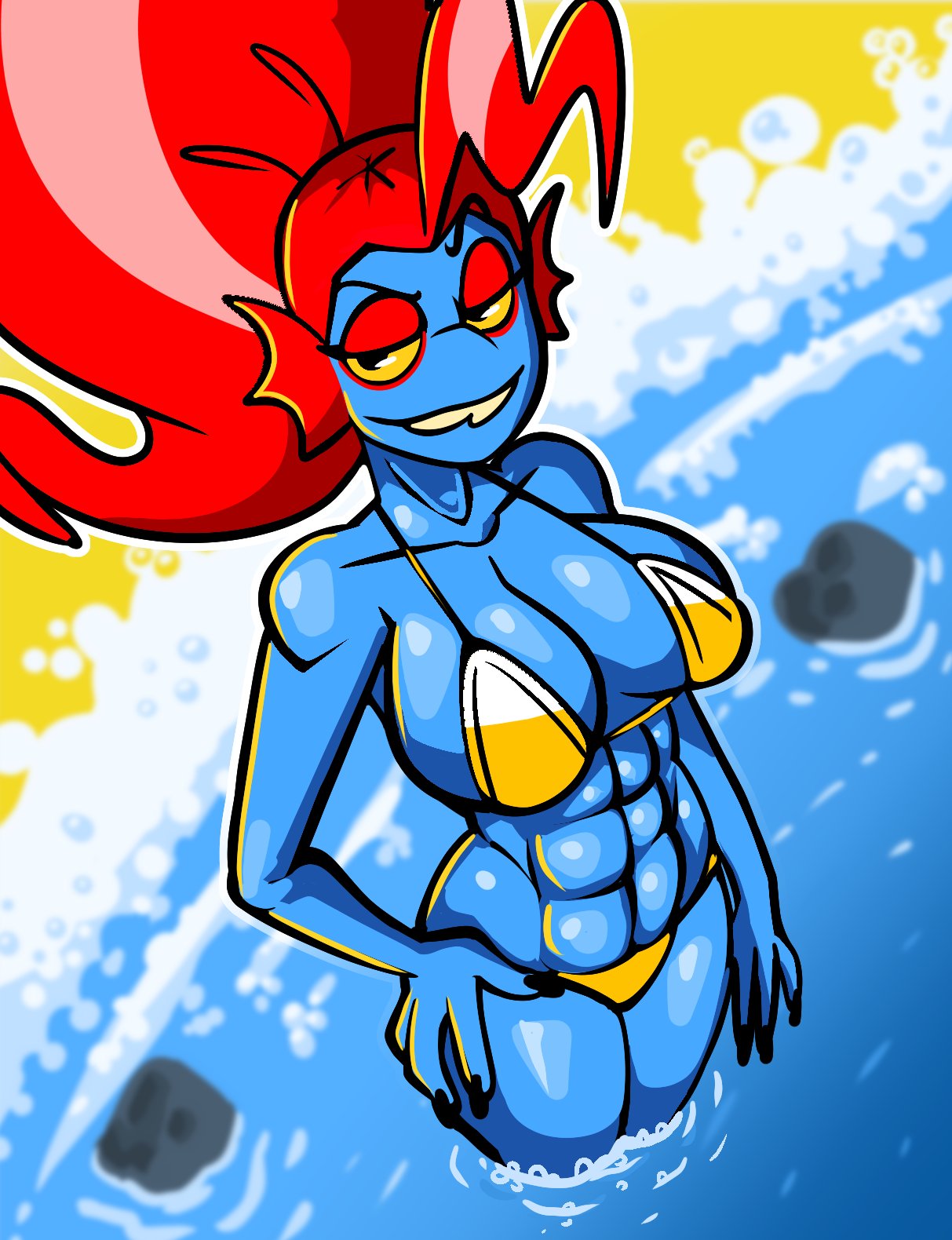 Undyne (Deltarune) Rule 34 Image