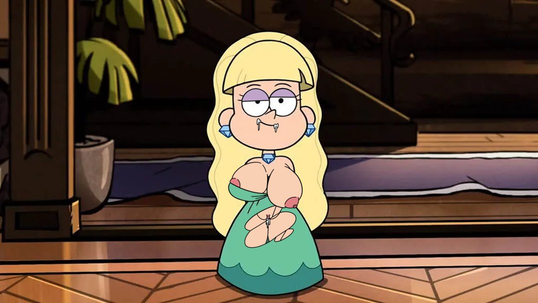 big_breasts blonde_hair breasts breasts_out disney disney_channel edit gravity_falls kira_not_l pacifica_northwest semen_in_mouth