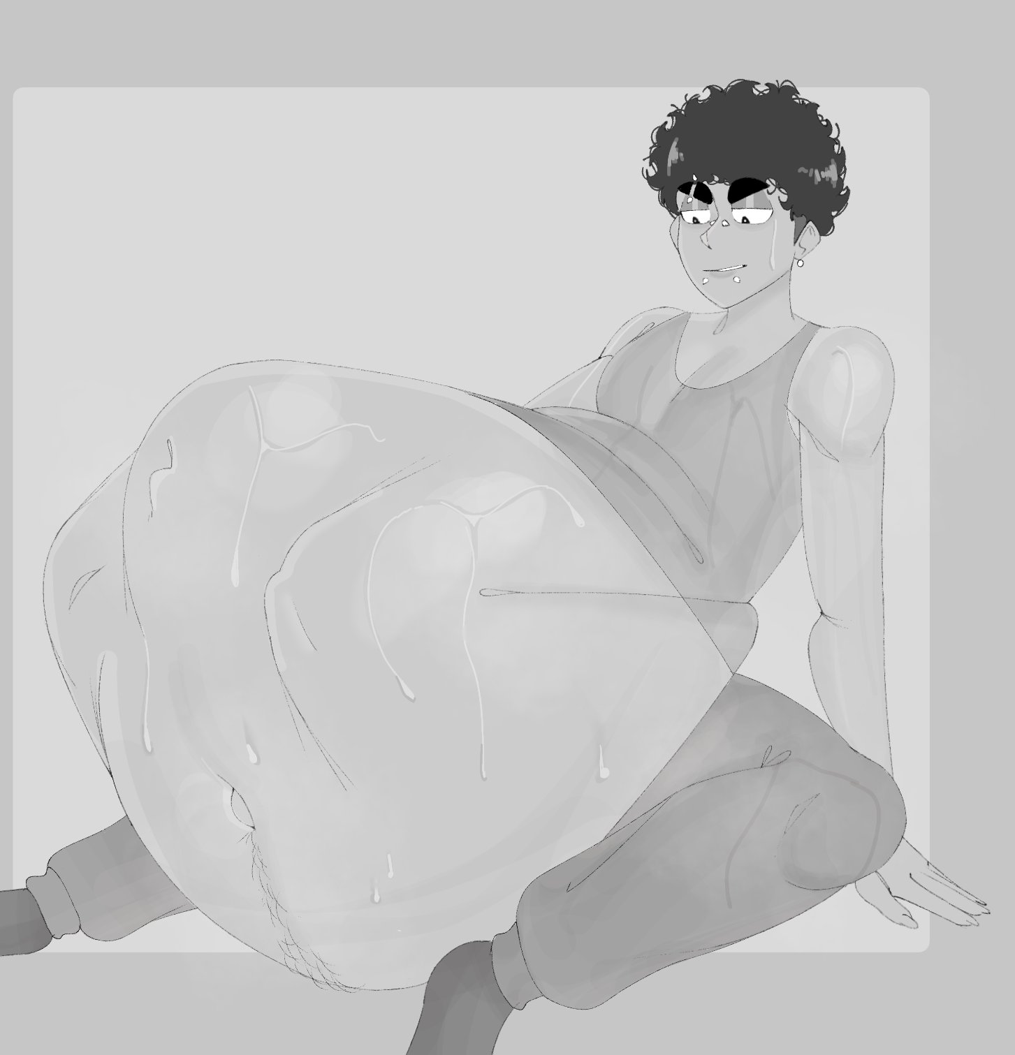 1boy, big belly, femboy, femboy pred, goblitch, huge belly, male, male only, male pred, solo, solo focus, solo male, vore, vore belly