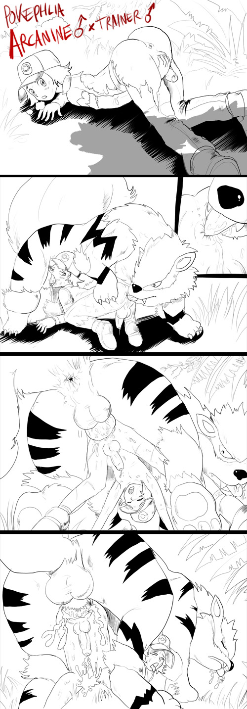 anal, anal knotting, arcanine, bottomless, comic, cum, deepthroat, gay, hilbert (pokemon), human, interspecies, knot, knotted, knotting, male, oral, oral knotting, pokemon, pokemon (species), pokephilia, rimming, shadman, tagme, yaoi, zoophilia