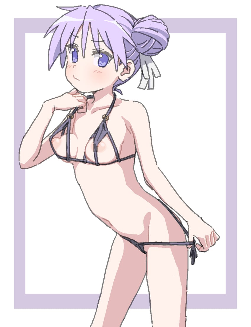 1girls artist_request kagami_hiiragi lucky_star tagme