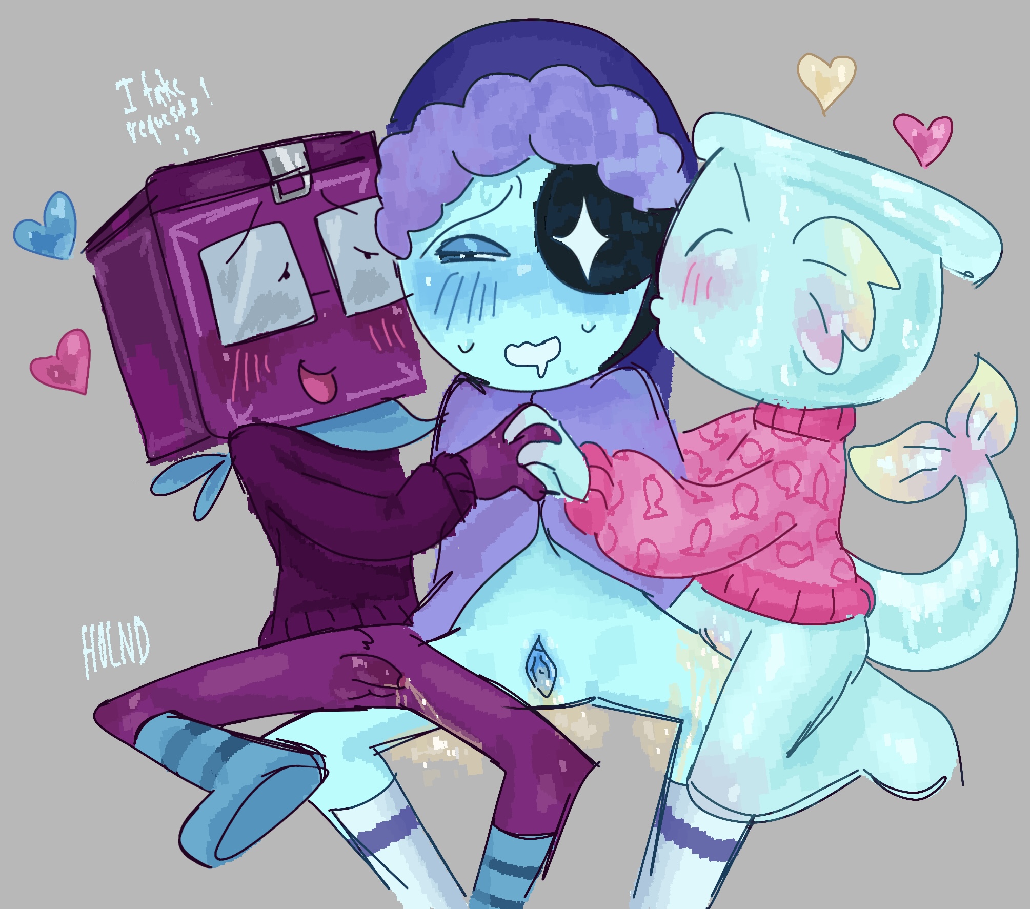2cuntboys, 3boys, astro (dandy's world), blanket, boxten (dandy's world), boxten (dandys world), covering with blanket, cuntboy, cuntboy focus, cuntboy/male, dandy's world, dandys world, drool, drooling, finn (dandy's world), holding hands, holnd, intersex, kissing, kissing cheek, kneehighs, male, multiple boys, multiple cuntboys, multiple males, no pants, no sex, pee orgy, peeing, peeing self, peeing together, penis, penis out, piss orgy, piss play, pissing on another, prismatic pal finn, request, roblox, roblox game, sitting on knees, sitting on lap, sitting on thigh, socks, sweater, sweater only, threesome, urine, watersports, wholesome