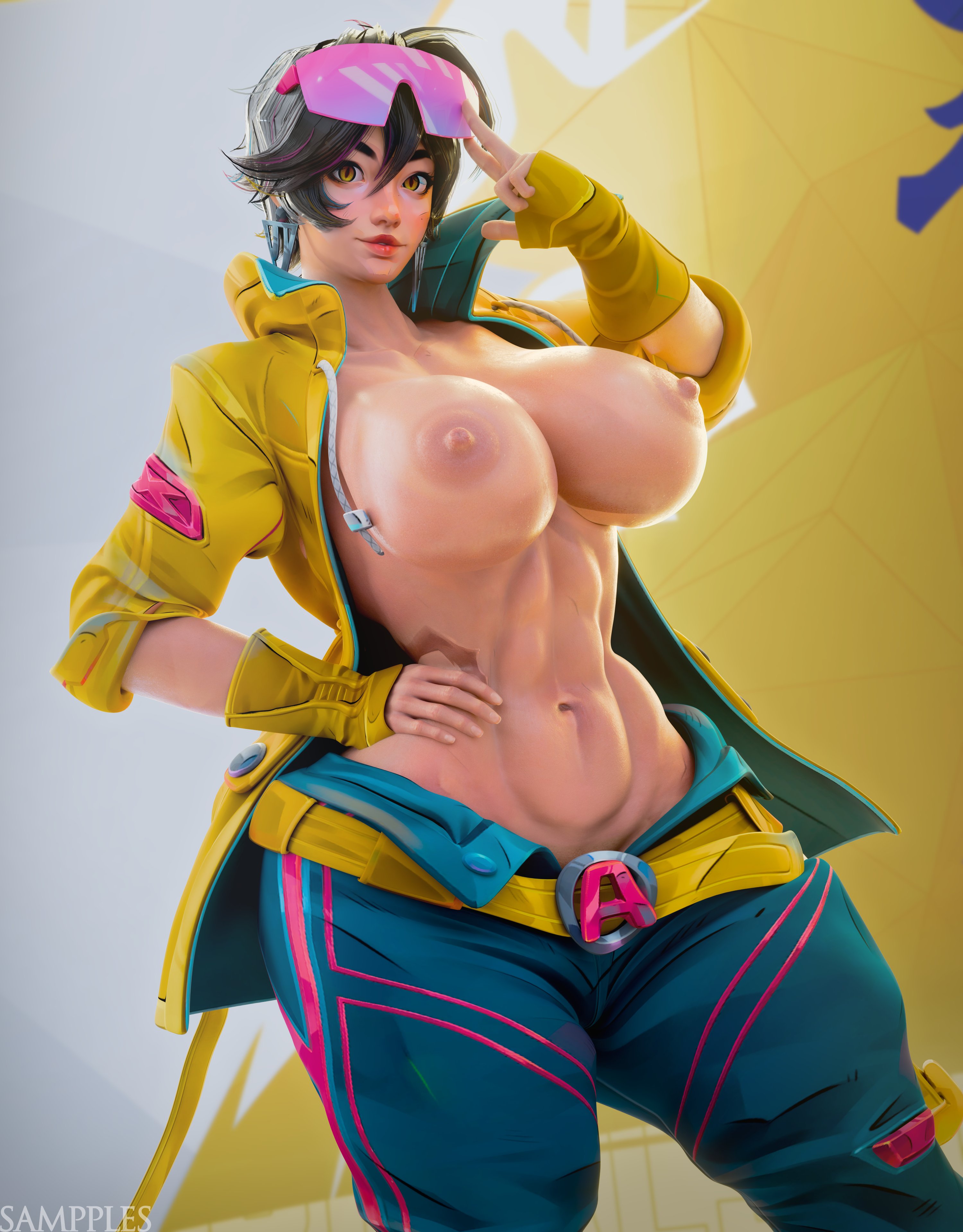 3d, ass, big ass, big breasts, breasts, busty, female, female focus, female only, hourglass figure, jubilation lee, jubilee, jubilee (marvel rivals), marvel, marvel comics, marvel rivals, mutant, mutant (marvel), sampples, solo, tagme, thick thighs, wide hips, x-men