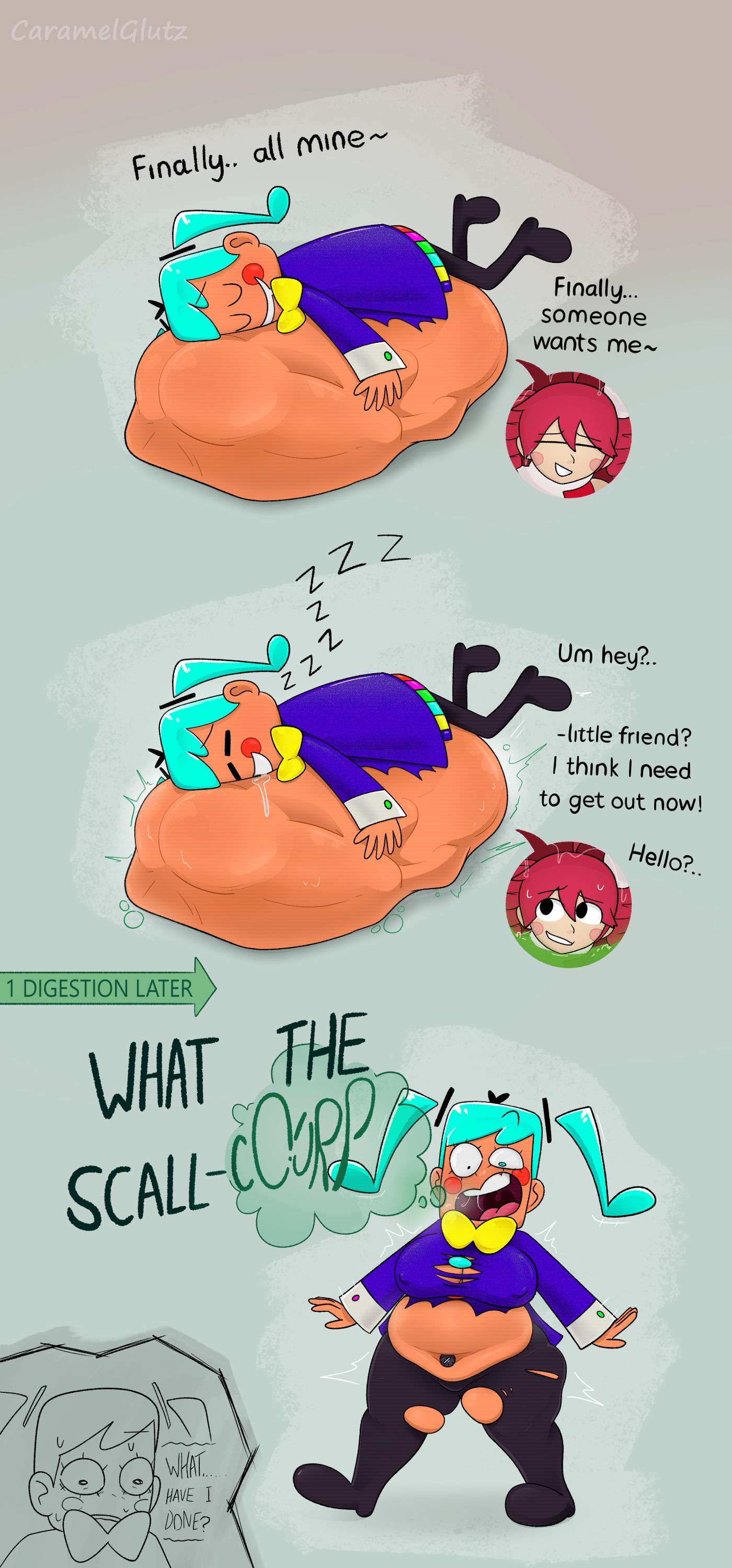 ass expansion, breast expansion, burp, burping, caramelglutz, digested, digested prey, digestion, digestion noises, flavor foley, hatsune miku, hatsune miku (static), kasane teto, spoken for (flavor foley), static (flavor foley), unwilling, unwilling prey, unwilling vore, utau, vocaloid, vore, vore belly, weight gain, willing pred, willing prey, willing to unwilling prey, willing vore